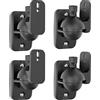Cozycase Coppia Supporti da Parete per Altoparlanti - 4 pezzi【Girevoli】【Inclinabili 】 regolabile Staffe per Casse a parete con raccordi, per Speakers fino a 3,5 kg, Nero