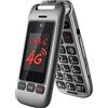 artfone 4G LTE - Telefono cellulare per anziani senza contratto, con pulsante di emergenza e batteria da 1000 mAh, stazione di ricarica e display a colori da 2,4 pollici