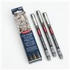 Derwent Pennarelli Grafite Line Maker, Set da 3, Punta Fine, Pennino Assortite, Inchiostro a Seccatura Rapida, Adatti per Schizzo, Scrittura, Illustrazione e Colorazione, 2305562