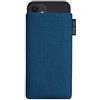 Adore June Classic Blu-Oceano Custodia Compatibile con iPhone 13 Mini/iPhone 12 Mini, Tessuto Resistente con Display di Pulizia Effetto