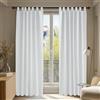 Deconovo Tende Camera da Letto Oscuranti per interni 2 Pezzi 140x260 CM, Tende Termiche Isolanti Moderne per Soggiorno, con Passanti, Grigio Perla