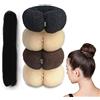 Srup 4 Pezzi Ciambelle per Capell, Beige Chignon a Ciambella, Acconciature Ciambella Chignon, Chignon a Ciambella, Creatore per Pane Ciambella, per bambini, ragazze, donne (Nero, marrone, beige)