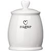 Premier Housewares Charm - Barattolo da tè, Ceramica, White, 12 x 12 x 16 cm