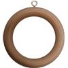 Merriway Bulk Hardware BH05954 asta per tende estensibile in legno anelli con vite a occhiello, diametro interno.45 mm (1.3/4 inch) Diametro esterno. 64 mm (2.1/2 inch) - marrone scuro, confezione da 10