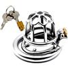Kutocesy Chastity Cage Uomo Sex Toy con Anello anti-sgancio Gabbia Pene Metallo Bdsm Male Chasity Cage Per Giochi Erotitici Sexy Per Coppie (Large)