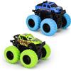 VoMii 2 pezzi auto giocattolo, Monster Truck per bambini dai 3 ai 10 anni, grandi ruote in gomma 4 x 4 veicoli alimentati da inerzia, rotazione acrobazie a 360°, set da gioco per bambini, scala 1:60