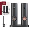 TAVADA Macina Pepe Elettrico, Macina Sale e Pepe, Macina da fino a grossolano regolabile, A batteria(Set di 2 Pezzi)