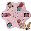 BAKAJI Gioco Educativo per Cani e Gatti Dispenser Crocchette Interattivo per Animali, Distributore di Cibo Trinning Games, Ciotola di Alimentazione Lenta per Cuccioli con Piedini Antiscivolo (Rosa)