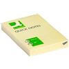 Q-Connect KF10501 - Blocco per appunti adesivi, 100 fogli, 50 x 70 mm, colore: Giallo