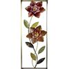 Flair Flower Scultura da parete in metallo con foglie e fiori, immagine 3D, decorazione da parete unica per terrazze, decorazione da parete, astratto, stravagante, regalo di design, motivo floreale,