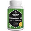 Vitamaze - amazing life Vitamaze® Vitamina K Complesso 2200 mcg con Vitamina K2 MK7 + MK4 y Vitamina K1 Menachinone ad Alto Dosaggio e Vegan, 120 Capsule, Biodisponibilità Ottimale, senza Additivi. Qualitá Tedesca
