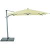 Suncomfort by Glatz Ombrellone Varioflex, Ecru, 300 x 300 cm, Quadrato, Struttura in Alluminio, Rivestimento in Poliestere, 30 kg