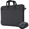 Trust Borsa notebook Trust Bologna Valigetta ventiquattrore 16'' con mouse Nero [24988]