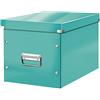 Leitz Click & Store WOW Scatola Archivio Cubo Grande, per Mantenere la Casa e l'Ufficio in Ordine, Blu Ice, 61080051