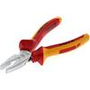 GEDORE Pinza Universale VDE per Impieghi Gavosi per Tagliare, Tenere e Torcere, Pinza Elettricista, Isolata, Pinza Universale 160 mm, VDE 8250-160 H