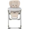 Inglesina My Time Seggiolone Pappa, Butter, Reclinabile dalla Nascita ai 36 Mesi, Pieghevole, Design Moderno, Comfort e Igiene Massimi