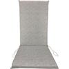 DecHome Cuscino per Sedie da Giardino 120x50 cm colore Grigio Garden - SCALTOGRIGIO