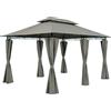 Tata Linda Gazebo Giardino 3x4 mt in Acciaio colore Ecrù Scuro Kassy - G11835