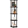 Furinno Libreria ad Angolo Espresso/Black 5 livelli
