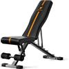 ACTIVEWEIGHT Panca Pesi Da Palestra Pieghevole Regolabile | 90 gradi, inclinazione, declino | Premontato | Set di pesi | Multifunzione | Allenamento per tutto il corpo | Nero