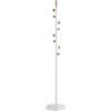 HAKU Appendiabiti natura, bianco, Marmo, legno massiccio, metallo - Dim. A 178 cm x Ø 35 cm, Stile Moderno