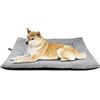 Onarway Tappetino per cani grande: lavabile e soffice, cuscino per cani per gatti e cuccioli, L 91 x 58 cm, materasso Sherpa per cani di taglia media e grande, grigio