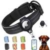 AgoumLux Collare Cane per Apple Airtag Regolabile Riflettente Nylon Morbido e Neoprene con Custodia Air Tag per Cani di Piccola Media Grande Taglia
