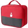Leonshco 2 Sacchetti per Medicinali, Borsa di Emergenza Grande Capacità, Impermeabile per Farmacia da Viaggio, Casa, Ufficio (Viola)