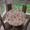 Chickwing Chickw11 Rotonda Tovaglia con Bordo Elastico, Copritavolo Impermeabile Antiscivolo con Stampa di Floreale Elegante, Tovaglia per Cucina, Picnic, Interno e Esterno (Verde,200cm)