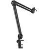 FIFINE Supporto per Microfono, Braccio Microfono con Microphone Clip e adattatore, Supporto Microfono Regolabile Professionale Braccio per Microfono, Compatibile con microfono K658 K688 AM8 A8