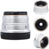 Sxhlseller Obiettivo con Messa a Fuoco Manuale F1.8 da 25 Mm per Fotocamere con Attacco Sony E/Canon EOS‑M/Fuji FX / M4/3, Obiettivo con Messa a Fuoco Manuale per Fotografia, (Attacco Sony E)
