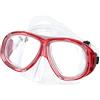 Abysstar Maschera sub in silicone ULISSE Sr CLEAR RED diving mask