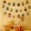 litogo Luci Foto, 5M 50LED USB Luci per Foto con Mollette 30 Clip Lucine Led Decorative Per Camere Filo Appendi Luci Led Foto, Luci Decorative Interno Per Matrimonio, Compleanno, Anniversario