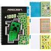 Minecraft Attivita Creative - Sticker Book 1000 + Adesivi Per Bambini Minecraft Gadget Adesivi per Scrapbooking Decorativi Regali per Gamer