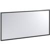 SENSEA Specchio con cornice rettangolare nero 120 x 60 cm