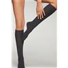 Calzedonia Calze Lunghe A Costine Con Lana E Cashmere Da Donna Grigio