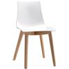 Scab Design Scab Sedia Natural Zebra Antishock art. 2806 con struttura in legno e scocca in policarbonato - CON VOUCHER 15% NEL CARRELLO