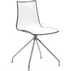 Scab Design Scab Sedia Zebra Bicolore art. 2611 con struttura in metallo e scocca in polimero - Con trespolo girevole - CON VOUCHER 15% NEL CARRELLO