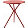 Scab Design Scab Tavolo rotondo fisso Leo art. 2719 con struttura in acciaio e piano in acciaio da Ø60 cm - CON VOUCHER 15% NEL CARRELLO