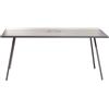 RD Italia Tavolo fisso smontabile LA ROTONDA con struttura e piano in acciaio da 160x80 cm