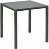 RD Italia Tavolo fisso impilabile DORIO EASY con struttura e piano in acciaio da 60x60 cm