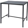 RD Italia Tavolo fisso alto DORIO con struttura e piano in acciaio da 160x60 cm
