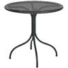 RD Italia Tavolo rotondo fisso smontabile BISTROT RETE con struttura e piano in acciaio da Ø80 cm