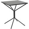RD Italia Tavolo fisso smontabile QUID con struttura e piano in acciaio da 60x60 cm