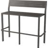 RD Italia Panca alta impilabile DORIO con struttura e seduta in acciaio da 113x45 cm - Con schienale