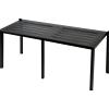 RD Italia Panca smontata DORIO con struttura e seduta in acciaio da 150x40 cm