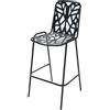 RD Italia Sgabello impilabile FANCY LEAF 75 con struttura e seduta in acciaio