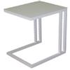 RD Italia Tavolino NED con struttura e piano in alluminio da 36x42 cm