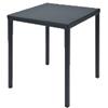 RD Italia Tavolino impilabile DORIO F37 con struttura e piano in acciaio da 37x37 cm