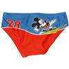 BABY DISTRIBUTION Costumino costume da bagno slip bimbo neonato Disney Mickey azzurro rosso 18 m